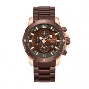 Alexandre Christie AC 6410 Rosegold Brown Steel MCBROBO